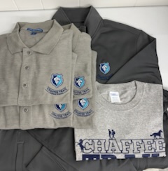 Chaffee Trail Middle School YOUTH 4 Polo Shirts, 1 Spirit T and 1 Sport Wick Jacket PACKAGE
