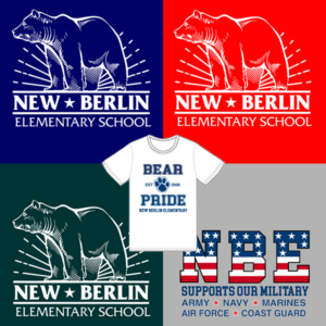 New Berlin Elementary School YOUTH 5-Shirt Package